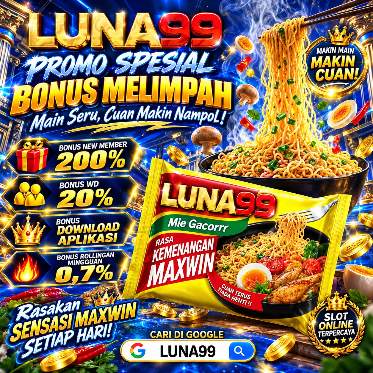 LUNA99 : Situs Games dengan Promo Spesial Bonus Melimpah Cuan Semakin Nampol
